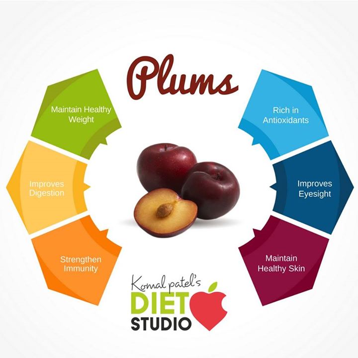 Plums also known as Alu Bokhara, can be seen nowadays in market. 
Sweet and slightly sour taste plums have many health benefits. 
So enjoy this juicy plums as a fruit as in between snacks or with your yogurt. 
#eatlocalthinkglobal #seasonalfruit 
#Dietitian #Ahmedabad #Gujarat