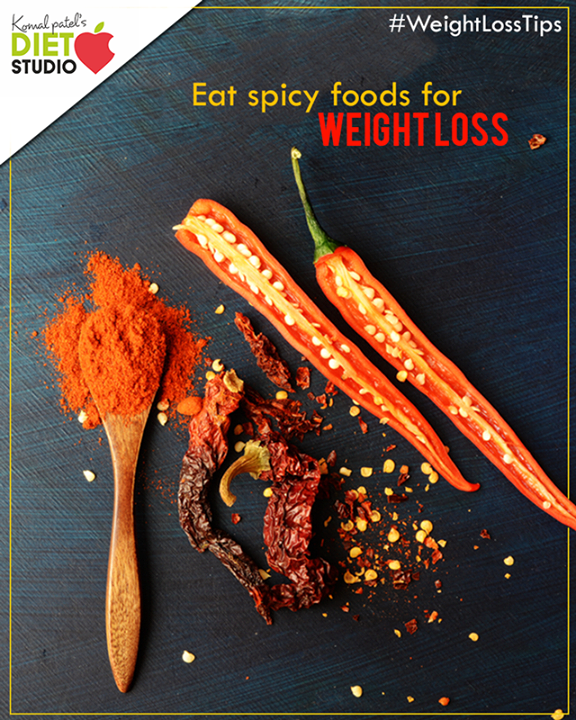 It can actually help you cut back on calories. That's because the compound capsaicin, a compound found in jalapeno and cayenne peppers, may (slightly) increase your body's release of stress hormones such as adrenaline, which can speed up your metabolism and your ability to burn calories.

#WeightLossTips #HealthyLife #Dietitian #Ahmedabad #Gujarat