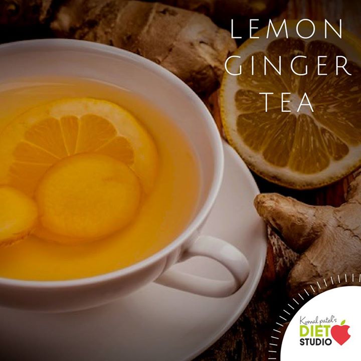 Lemon ginger tea...
Replace your tea or coffee with lemon ginger tea to avoid bloating and fullness post Diwali.... 
#postdiwali #tea #healthygut #dietitian #komalpatel