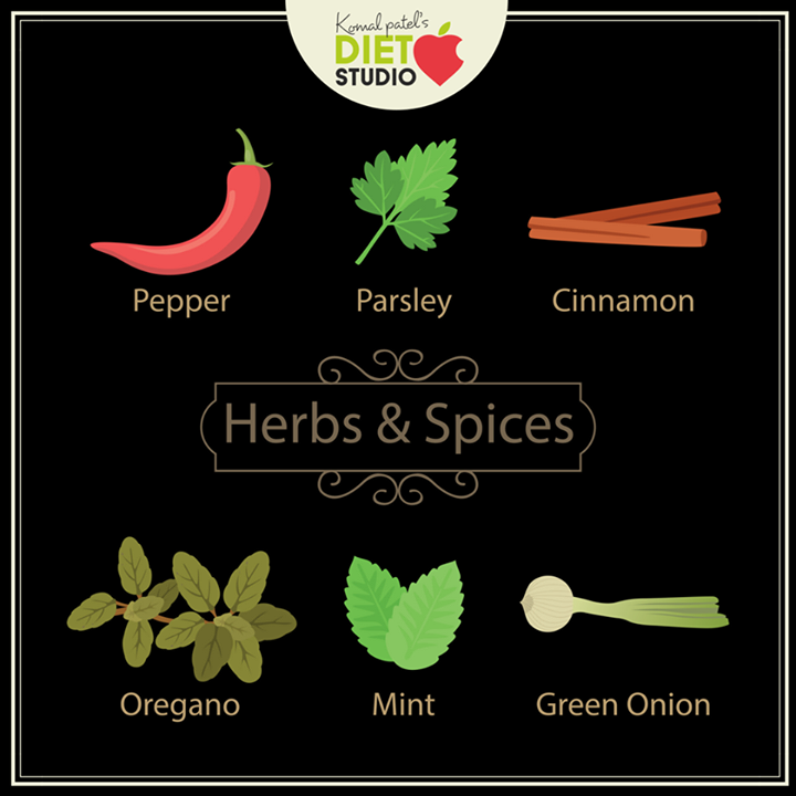 we all know, eating wholesome food can be challenging, when foods are designed to satisfy the hunger and also nourish the body. 
Thats where herbs and spices will enhance the flavor of food with addition to phytonutrients and medicinal properties. 
Add your favorite herb to the food....
#herb #spices #food #healthyeating #dietittian #komalpatel