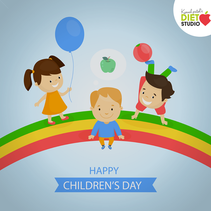 Encourage your kids to eat healthy, eat less junk food and spend some time for their activity. 
Eat play and Be happy.
Healthy children's day.......
#childrensday #happykids #child #childnutrition #kids #health #dietitian #komalpatel