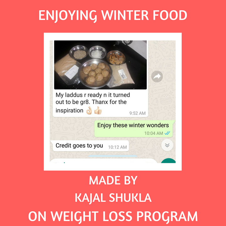 Weight loss is not about restricting foods rather its all about enjoying food with a health twist.
One of our client kajal shared this winter food shes enjoying and losing weight.
She knows that moderation is the key to weight loss.
#dietstudio #fatloss #winterfood #diet #food #dietitian #komalpatel #nutrition #health
