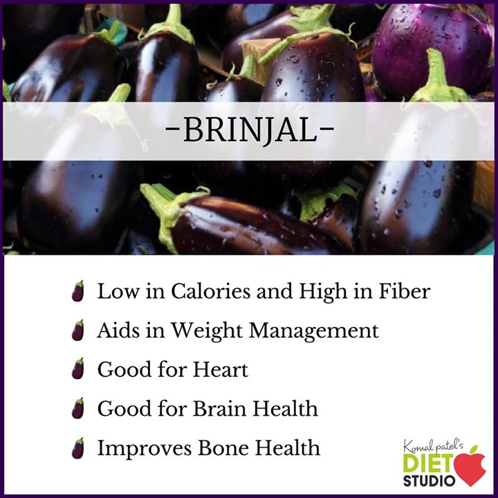 Lets start with KING OF VEGETABLES - Brinjal
High on nutrient this vegetables has many health benefits. 
check it out. look out for its healthy on this page.
#brinjal #vegetables #helthbenfits #seasonal #seasonaleating #healthyfood #komalpatel #dietstudio