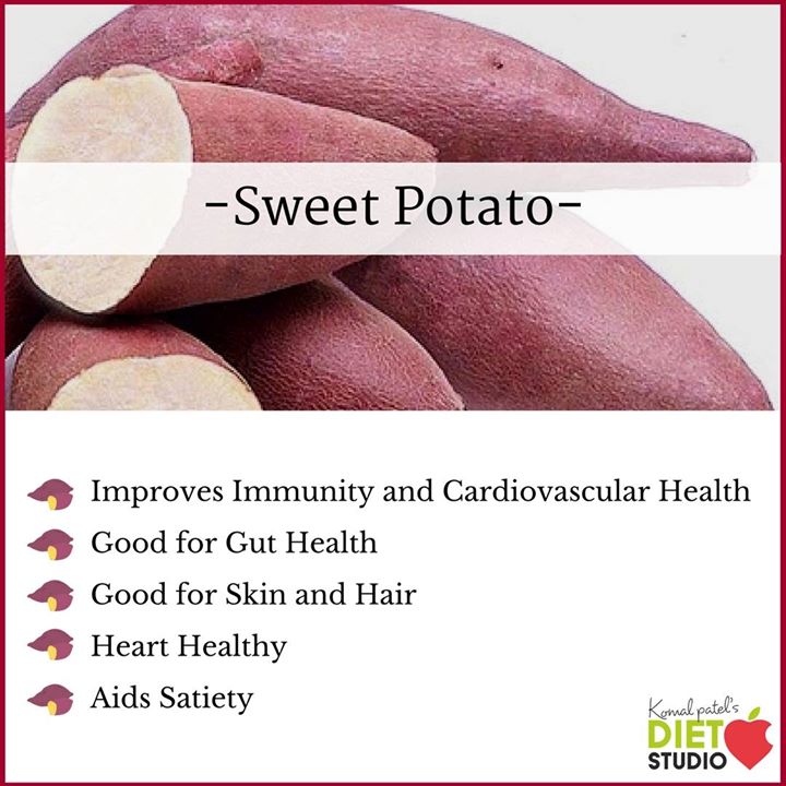 A super-food sweet potato are incredibly nutritious food packed with antioxidant and are high in vitamin A, vitamin B5, B6, thiamin, niacin, riboflavin.
Check out for its health benefits .
#sweetpotato #superfood #antioxidants #vitamins #minerals #benefits #dietstudio #seasonal #seasonalveggies #seasonalvegetables #vegetable #tubers #roots