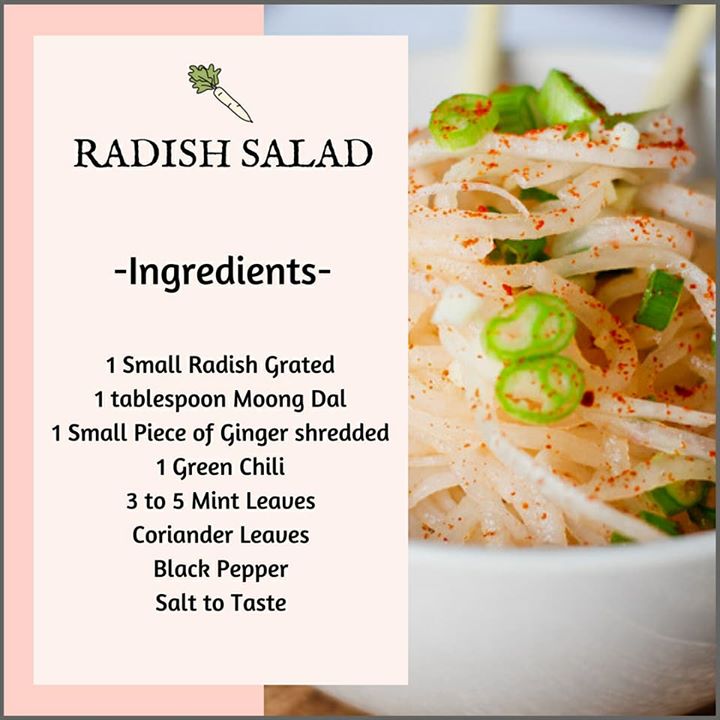 Even though not every one likes radish it comes with host of many health benefits.
Mooli ke paratha that is what we have been eating let's try something new. 
A new recipe from radish A salad which can be a part of daily diet.
#mooli #radish #salad #dietitian #komalpatel #nutrition #nutrionist #dietclinic #seasonalfood #seasonaleating #seasonalvegetables #vegetables #roots