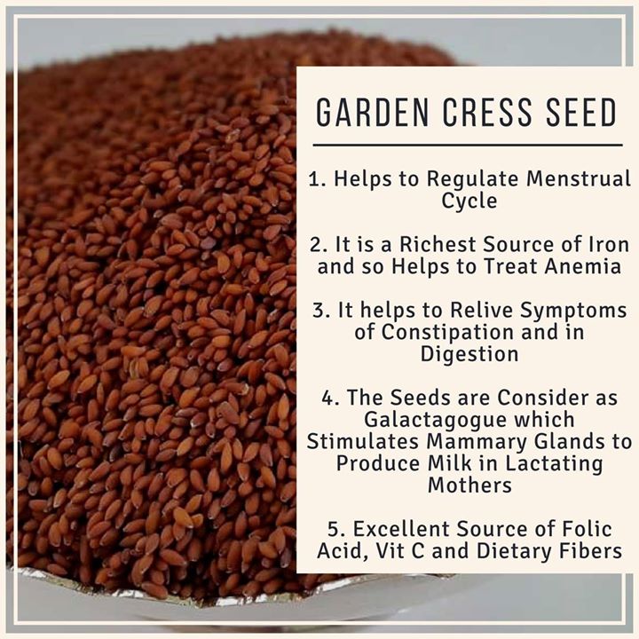 Garden cress seed also known as 