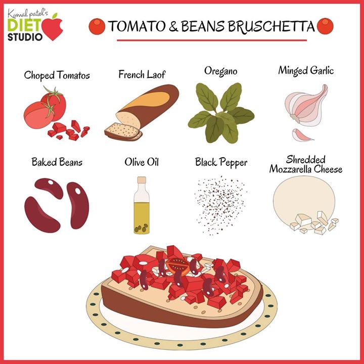 Tomatoes are a great snack with amazing health benefits! ... Bruschetta, at its simplest, is grilled bread rubbed with garlic and drizzled with olive oil, but it can also be prepared with a variety of toppings. 
Bean brushetta is a healthy snacks for kids to fill in the nutritional need and their demand of eating a new snack.
#kidsnutrition #kidshealth #healthysnack #snacktime #kidslunch #lunchbox #lunchideas #healthyideas #beans #bruschetta #fit