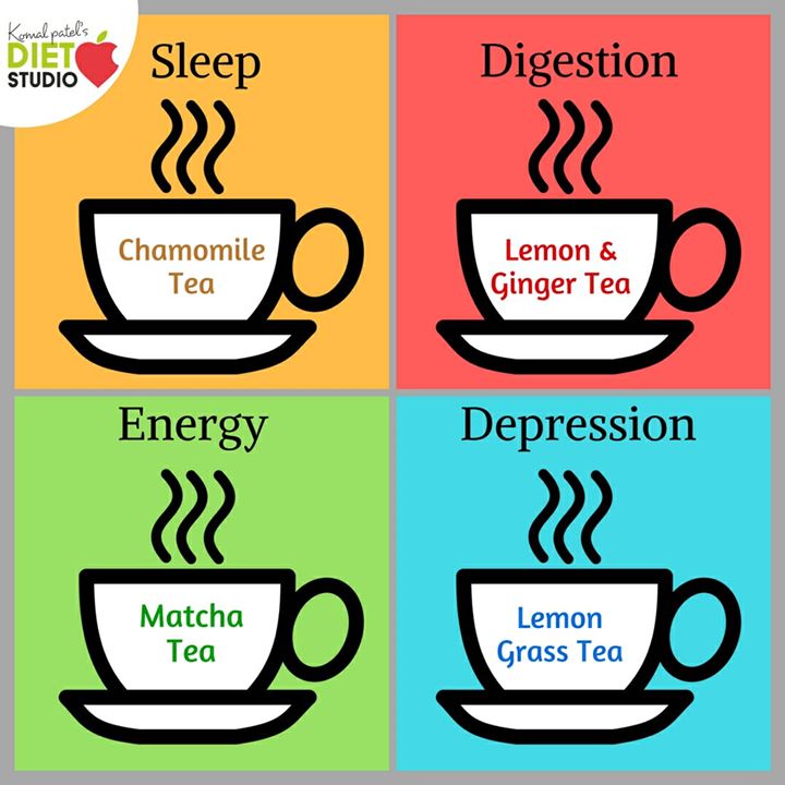 Komal Patel,  tea, greentea, drink, energydrinks, digestion, sleep, lemongingertea, chamomiletea, mood, healthtips, komalpatel