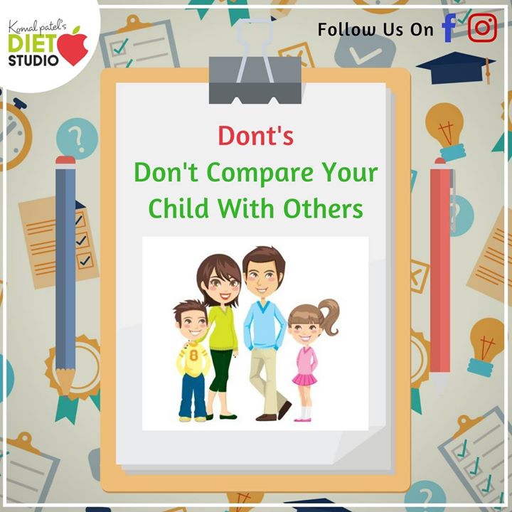 Sometimes the desire to have your child succeed can cause you to compare them to other people and this is a big problem.
comparing your child to other kids has several negative consequences on your child's well being and lowers their confidence.
so dont compare your child with others and appreciate his hard work during exams 
#exam #examnutrition #exams #dosanddonts #healthybreakfast #breakfast #examstress #examhealth #studyhard #healthyeating #examweek
#exams