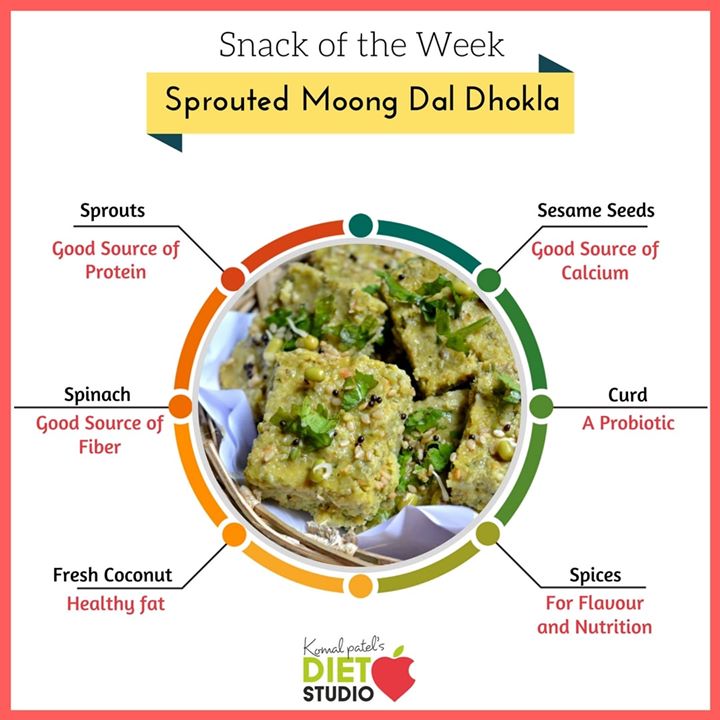 Komal Patel,  sprouts, moongdaldhokla, dhokla, healthysnacks, snacks, snackoftheweek