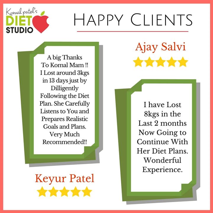 Happy clients...
Both these clients have a hectic schedule and still tried to achieve their health goals.
It's all about dedication and determination to lead a healthy lifestyle...
Thank you for choosing diet studio to achieve your health goals....
#komalpatel #happyclient #dietitian #nutrition #weightloss #dietplan #weightlossplan #fatloss