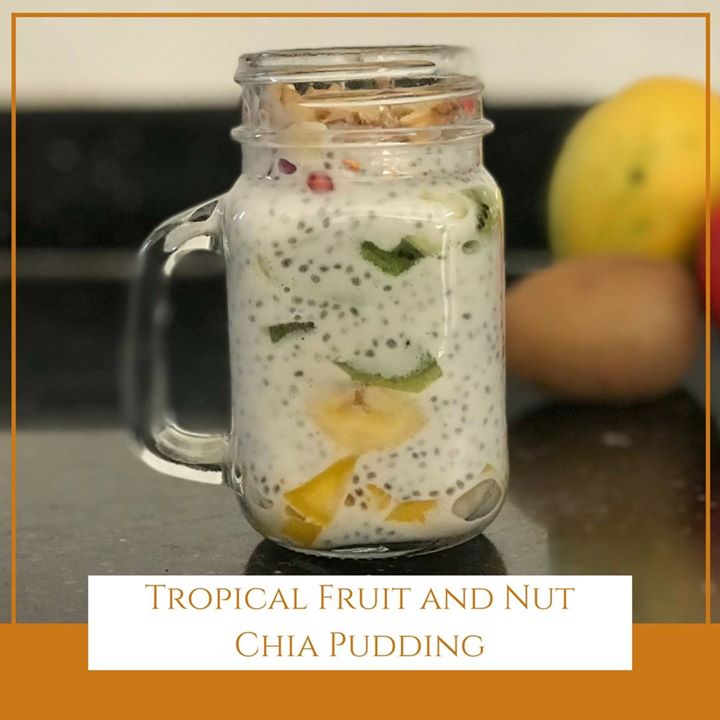 Komal Patel,  chiapudding, tropicalfruits, fruits, pudding, healthypudding, fruits, nuts, youtube