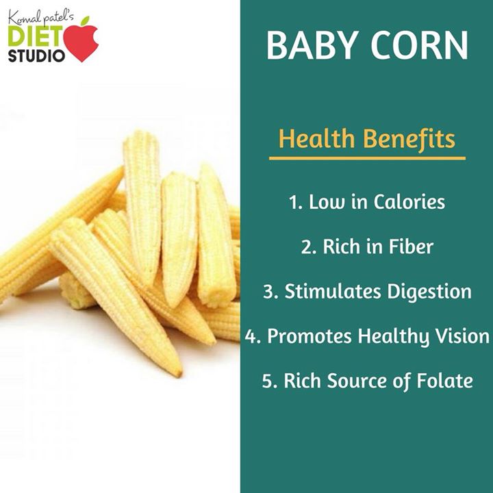 Used extensively in Asian and oriental cooking, baby corn has been touted as one of the healthiest veggies you can add to your stir fries and salads. 
#babycorn #benefits #health #lowcalorie #digestion #salads #stirfries #vegetable