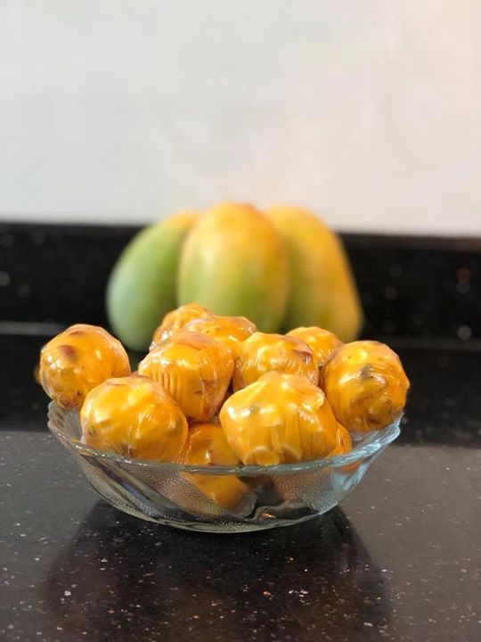 Komal Patel,  mango, mangoballs, mangorecipe, bites, mangodessert, mangobites