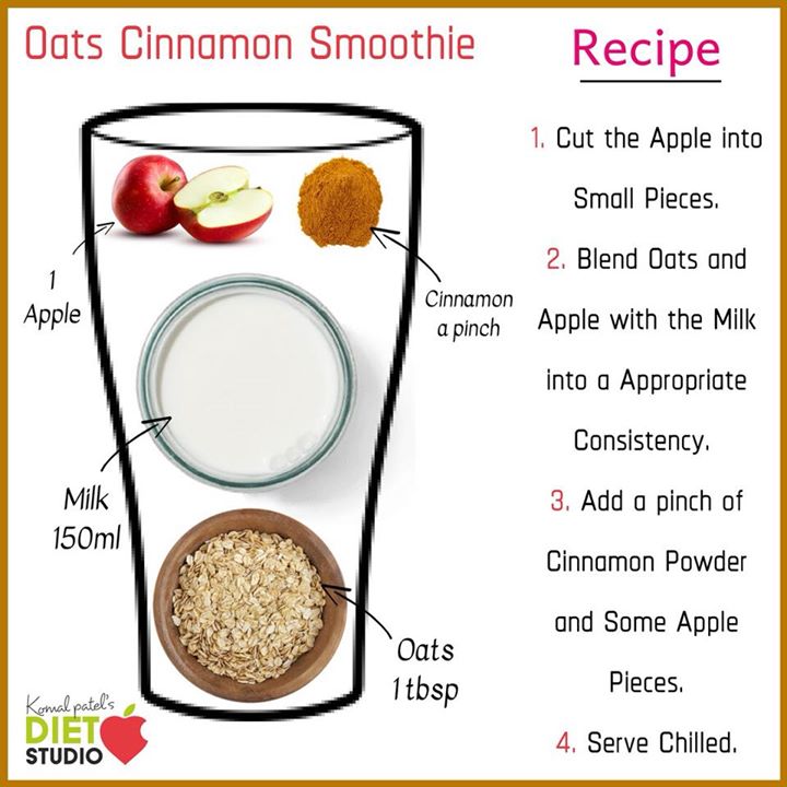 Oats supply your body with protein, magnesium, and manganese. The slow-burning carbs found in oats are great source of fuel for your morning. Blend oats with some fruit, and a dash of cinnamon for a drink that is both healthy and tasty.
#oats #smoothie #oatssmoothie #protein #cinnamon #apple #healthybreakfast #breakfastideas #applesmoothie