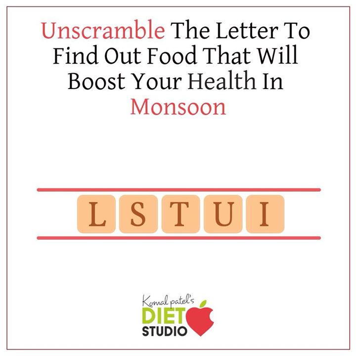 Try out this jumbled word.....
#monsoonhealth #monsoon #food #unscramble #health