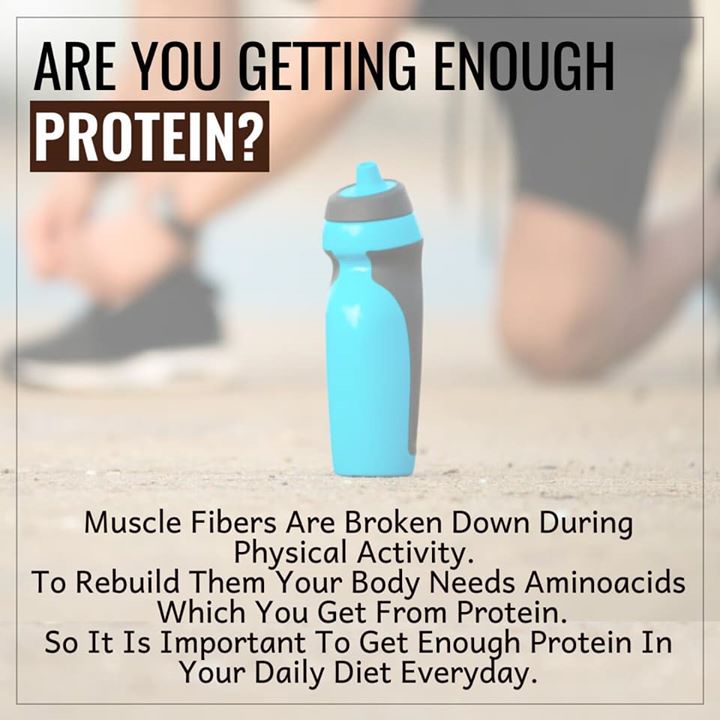 Are you getting enough protein? 
Try and include protein in every meal to fulfill protein requirement for the day.. 
#protein #requirement #aminoacid