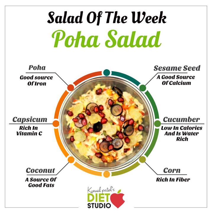 Komal Patel,  poha, pohasalad, salad, healthysalad, healthyrecipe, diet, dietrecipe