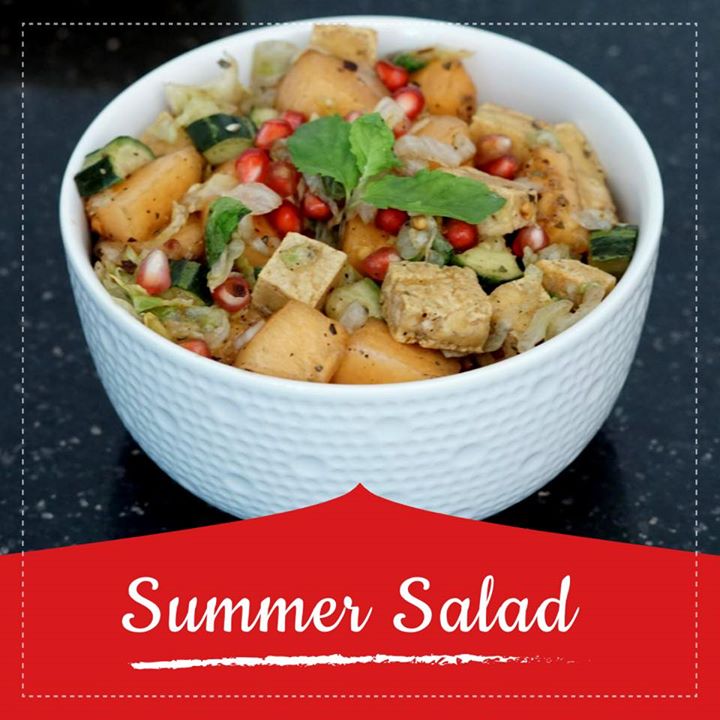Komal Patel,  summersalad, salad, healthyrecipe, healthysalad, tofu