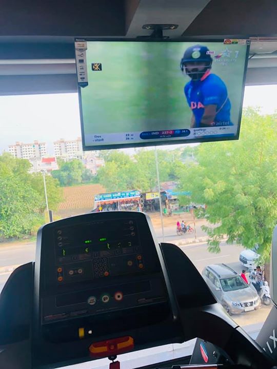 Working out while watching your favourite game is fitness with fun.
Reminder 
Don’t forget to move or stretch your body every hour.
Don’t be a couch potato 
#fitness #fun #workout #cricket #cricketworldcup