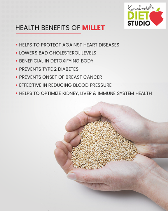 Millets bring in some great health benefits, start including them in your diet to see the changes! 

#MilletRevolution #komalpatel #diet #goodfood #eathealthy #goodhealth
