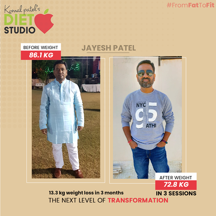 Transformation requires the next level of dedication & health commitment. We truly congratulate Jayesh patel for successfully climbing the ladder of fitness!

#komalpatel #diet #goodfood #eathealthy #goodhealth