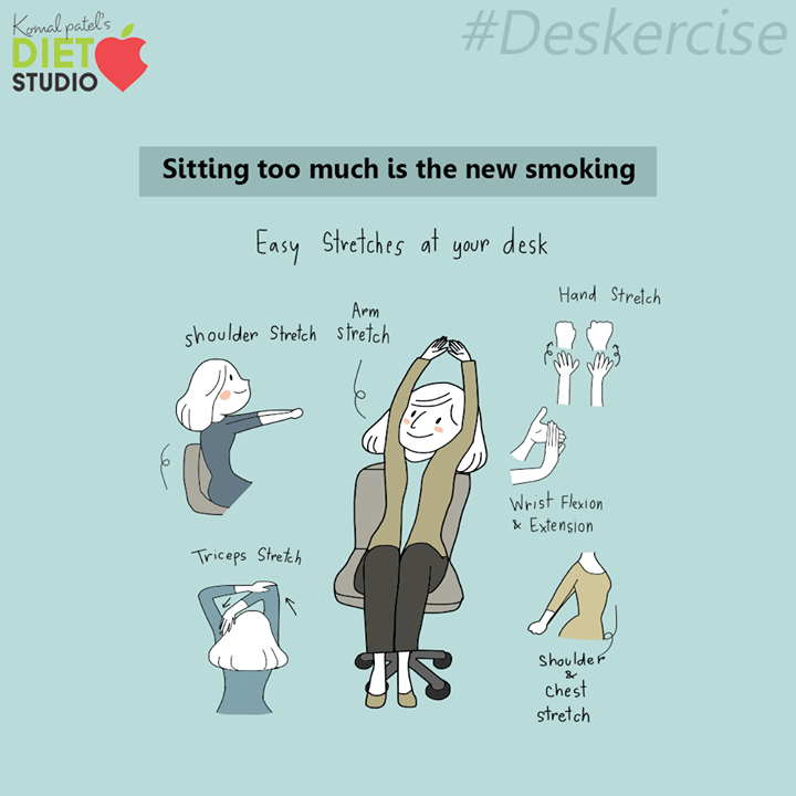 Are you sitting too much?

It is dangerous for your body to live a sedentary lifestyle. Deskercise can be a way to keep your body healthily functioning

#Deskercise #komalpatel #diet #goodfood #eathealthy #goodhealth