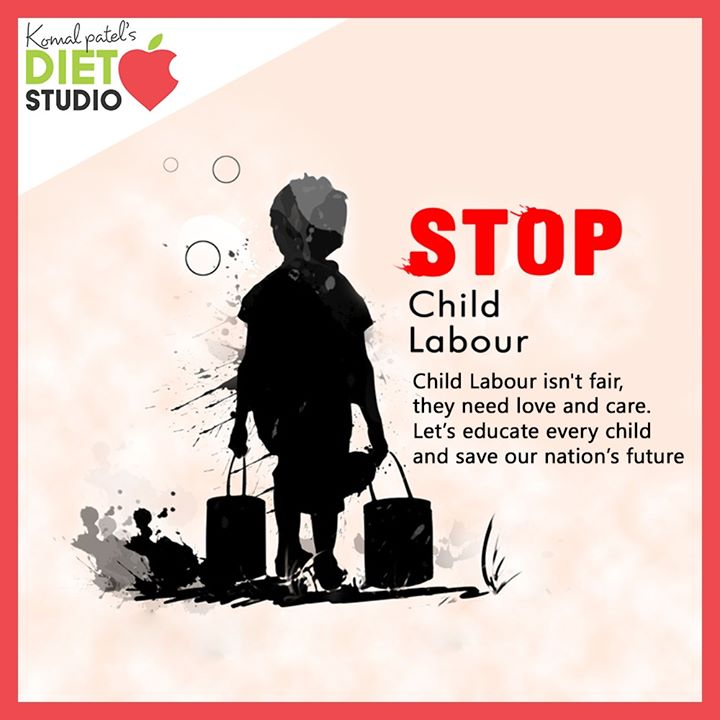 Child Labour isn't fair, they need love and care. Let’s educate every child and save our nation’s future.

#WorldDayAgainstChildLabour #StopChildLabour #komalpatel #onlineconsultation #dietitian #ahmedabad #dietclinic #dietplan #weightloss #pcos #diabetes #immunitydietplan