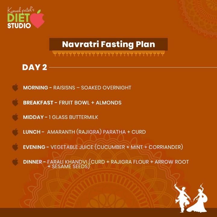 Fasting Navratri food plan. 
An interesting balanced and healthy diet plan for all those health conscious people out there.
#healthydietplan #navratri #dietplan #fasting #diet #dietitian #komalpatel  #dietitiansofinstagram #dietitian#fastingplan #navratridiet