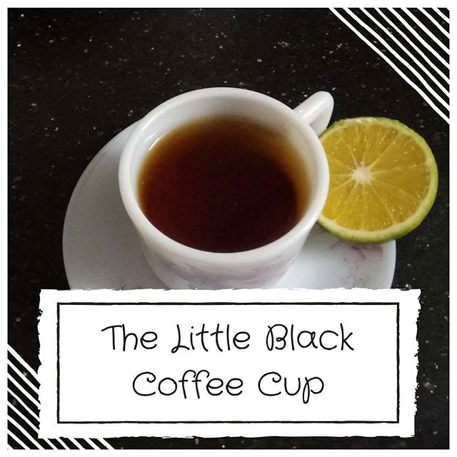 The little black cup of coffee. #blackcoffee #morningkick #boost #komalpatel