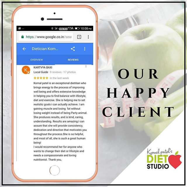 Happy clients. It feels motivated when your work is being appreciated and acknowledge by clients. Thank you so much.
#clients #motivation #work #dietitian #komalpatel #dietclinic