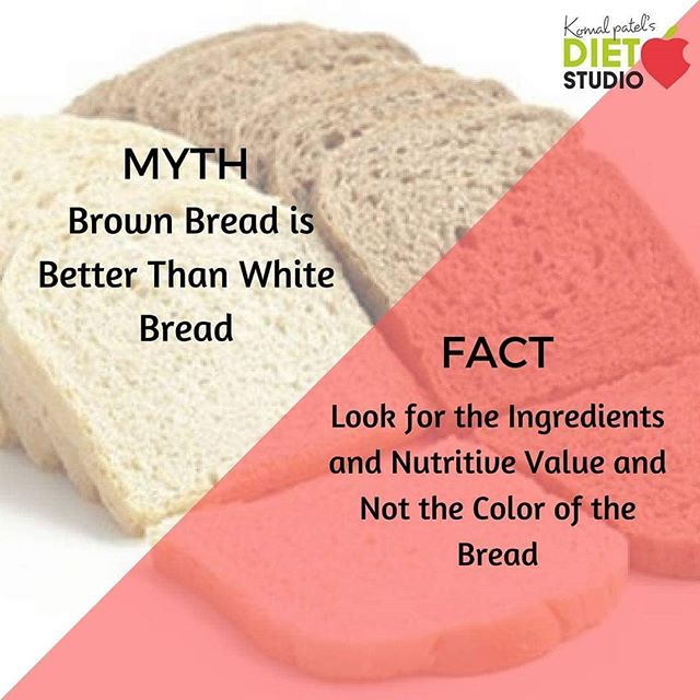 All bread is made from wheat flour. The flour in white bread is more highly processed than that in whole wheat bread.Infact Read labels properly and chose wisely.
#myths #facts #wheatflour #bread #healthytips #labels #ingredients #healthtips #chosewisely #eatsmart #besmart