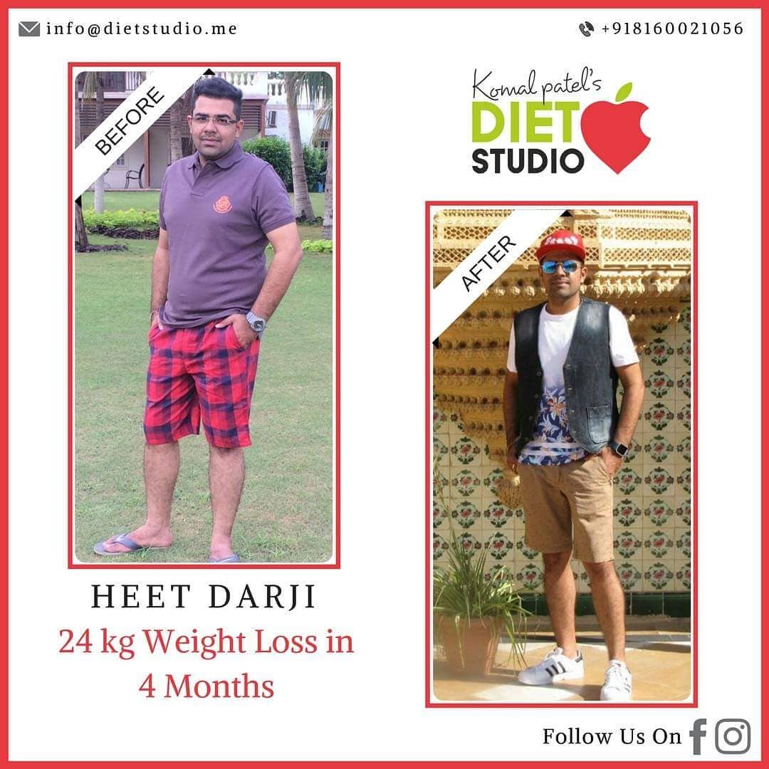 When a foodie went on nutrition program....
At diet studio we truly understand the science of how body works and practically apply it in daily routine.
Heet lost 24 kg by following the concept of eating right as per body's need and have achieved his health goals .....
#weightloss #fatloss #dietplan #diet #dietitian #komalpatel #nutrionist #happyclient #testimonial #clients