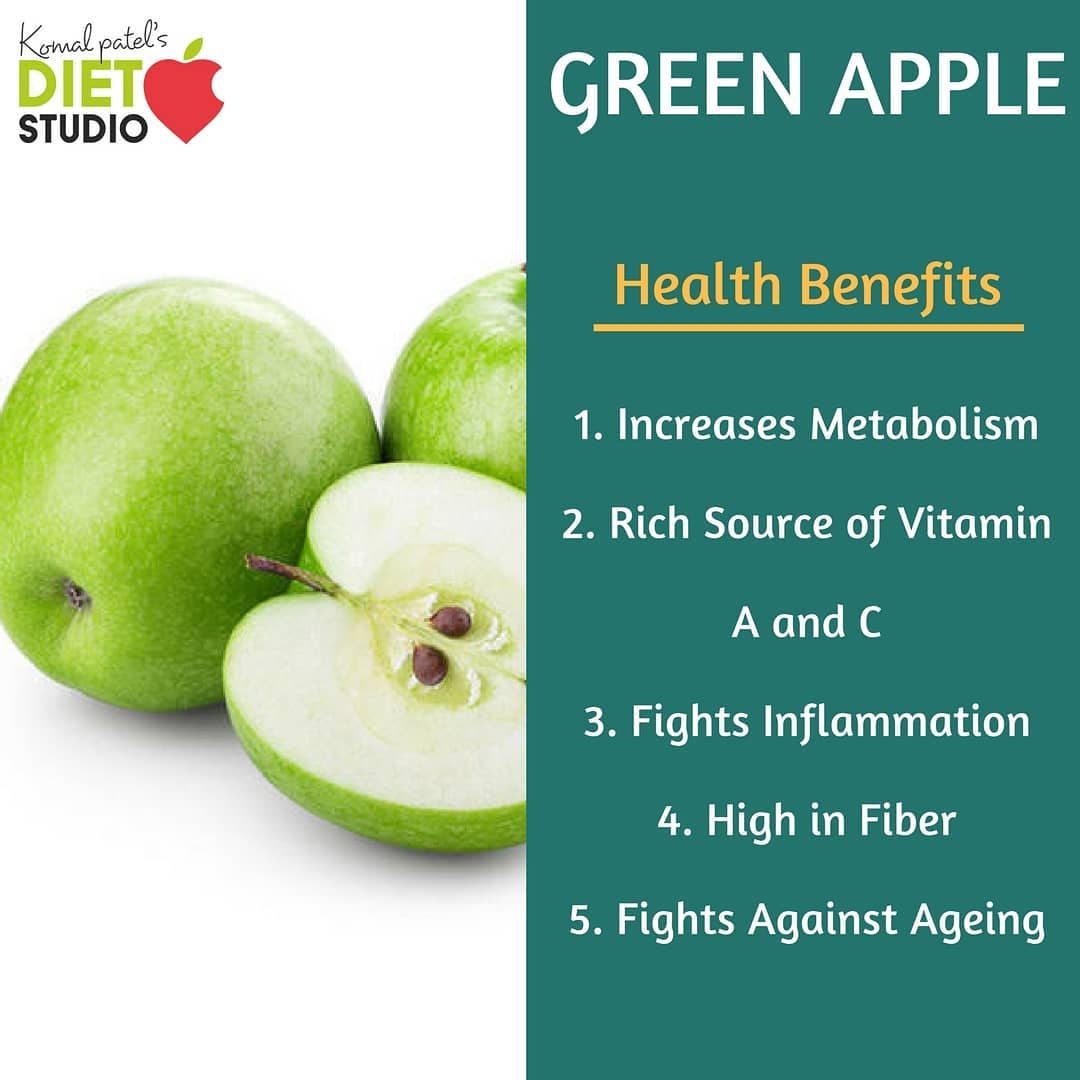 Komal Patel,  greenapple, greens, apple, antioxidant, vitaminc, metabolism, fiber, fruits