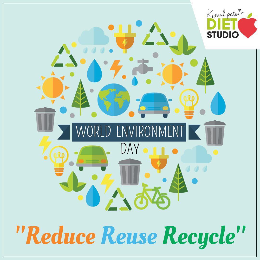 Reduce Reuse Recycle
This #worldenviornmentday take small steps to build a green future. 
#gogreen #noplastic #dumpitproprlerly #clean #greenplanet #enviornment #greenworld
