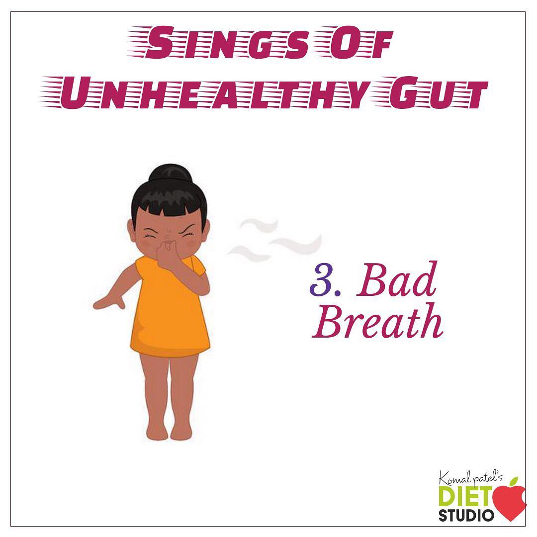 The bad breath is coming from the gut region not the mouth.  No matter how much you brush your teeth or clean your tongue the smell doesn’t go away. 
The ratio of good and bad bacteria is a crucial indicator of the condition of your health.

Bad breath is a sign your gut flora isn't optimal.

#gut #guthealth #gutflora #bacteria #goodhealth #leakygut #guthealing #guthealthmatters
