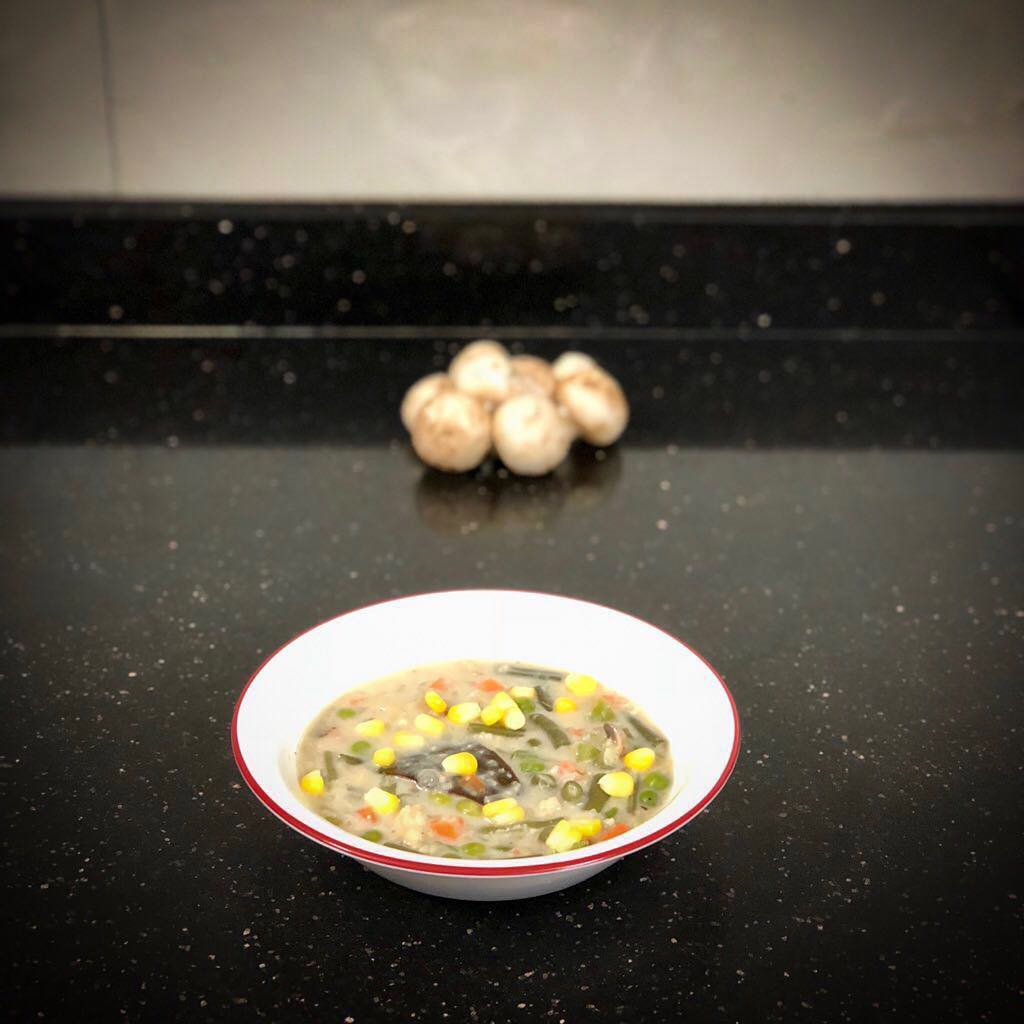 Vegetable and oats soup for dinner...
Peas + carrot + beans + corn + oats 
#vegetables #soup #dinner #healthyrecipe #recipe #oatssoup #souptime #souprecipe