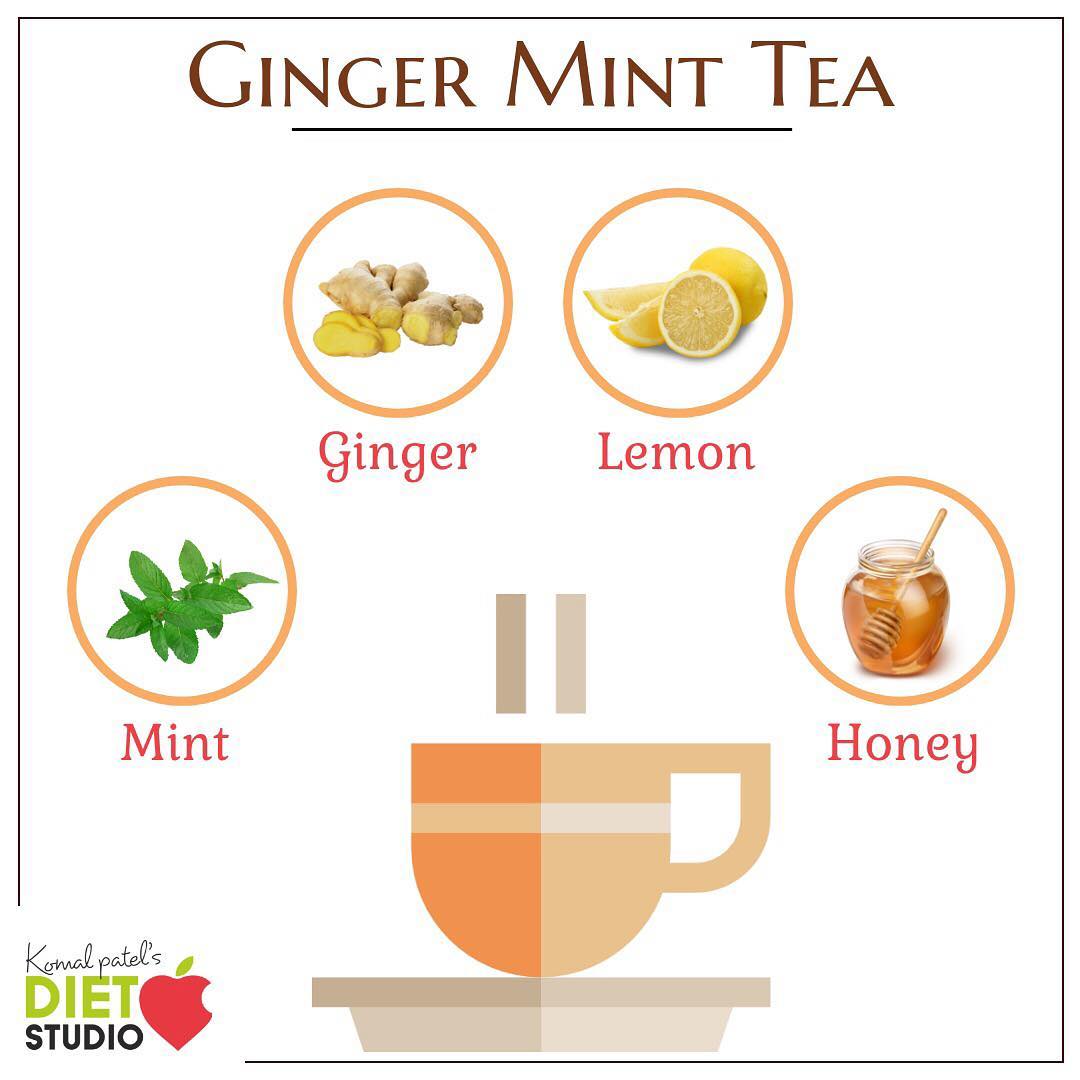 Komal Patel,  ginger, mint, tea, herbaltea, benefits