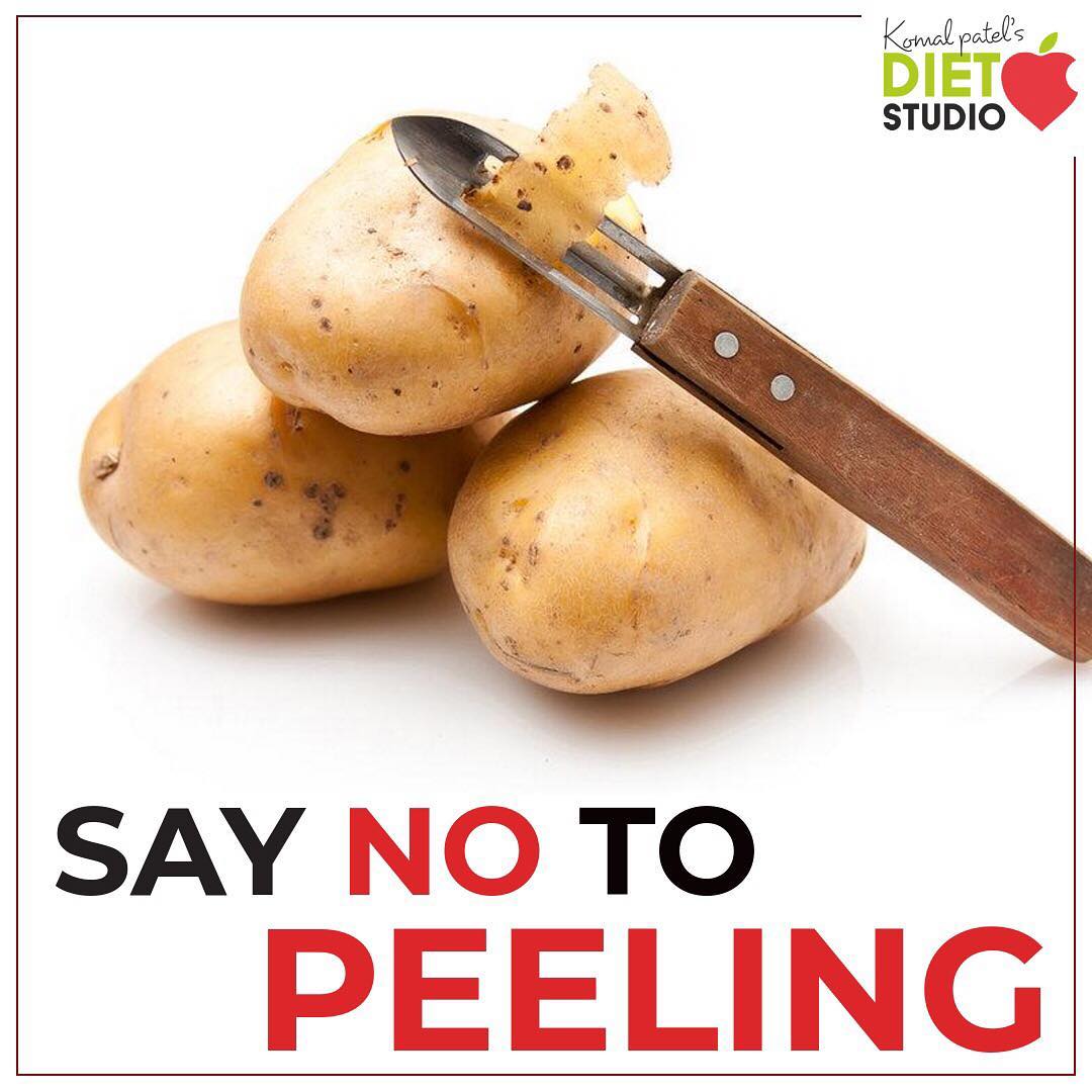 the first thing you do before cooking a potato is peel off the skin, you're not alone. Although many people choose to peel the skin away from the potato before cooking and eating, leaving the skin on could be a healthier choice. The potato skin not only adds fiber and nutrients, but it also helps the flesh of the potato retain its nutrients. 
Be sure to wash them thoroughly.
#potato #peel #nutrition