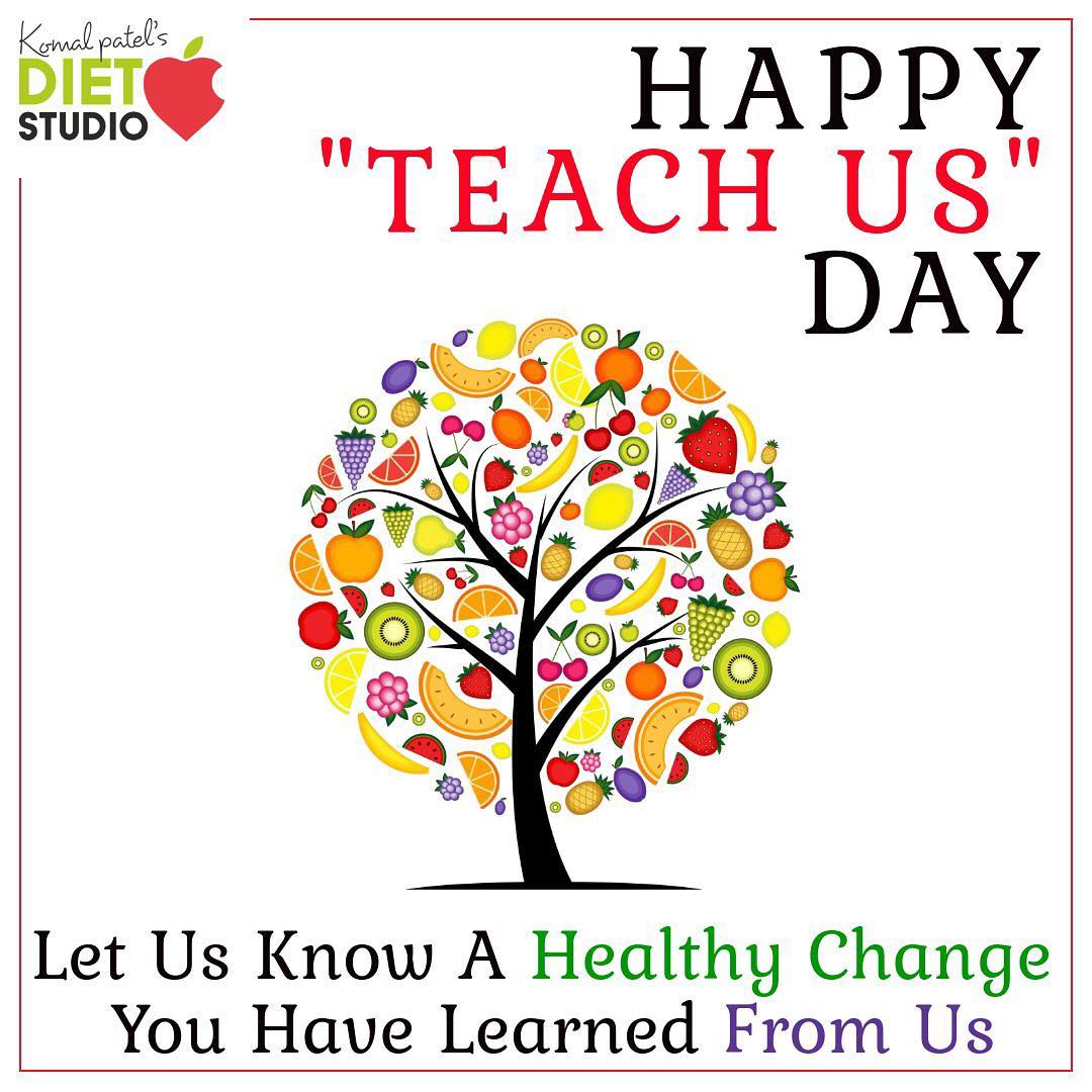 Happy teachers day. 
KEY to success
K- keep 
E- educating
Y- yourself
Let us know 1 good healthy change you have learned from us ...
Let’s build a healthy nation by teaching and learning a healthy lifestyle.
#teachersday #teach #learn #key #success #healthy #healthylifestyle