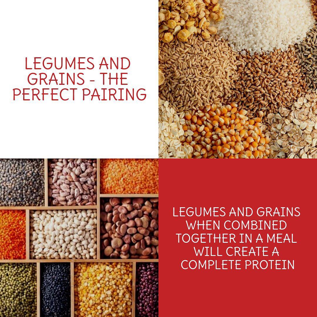 You can combine grains and legumes to make high-quality proteins. 
The best way to complete amino acid profile for vegans 
#protein #vegan #vegetarian #vegetarianprotein #legumes #grains #aminoacid