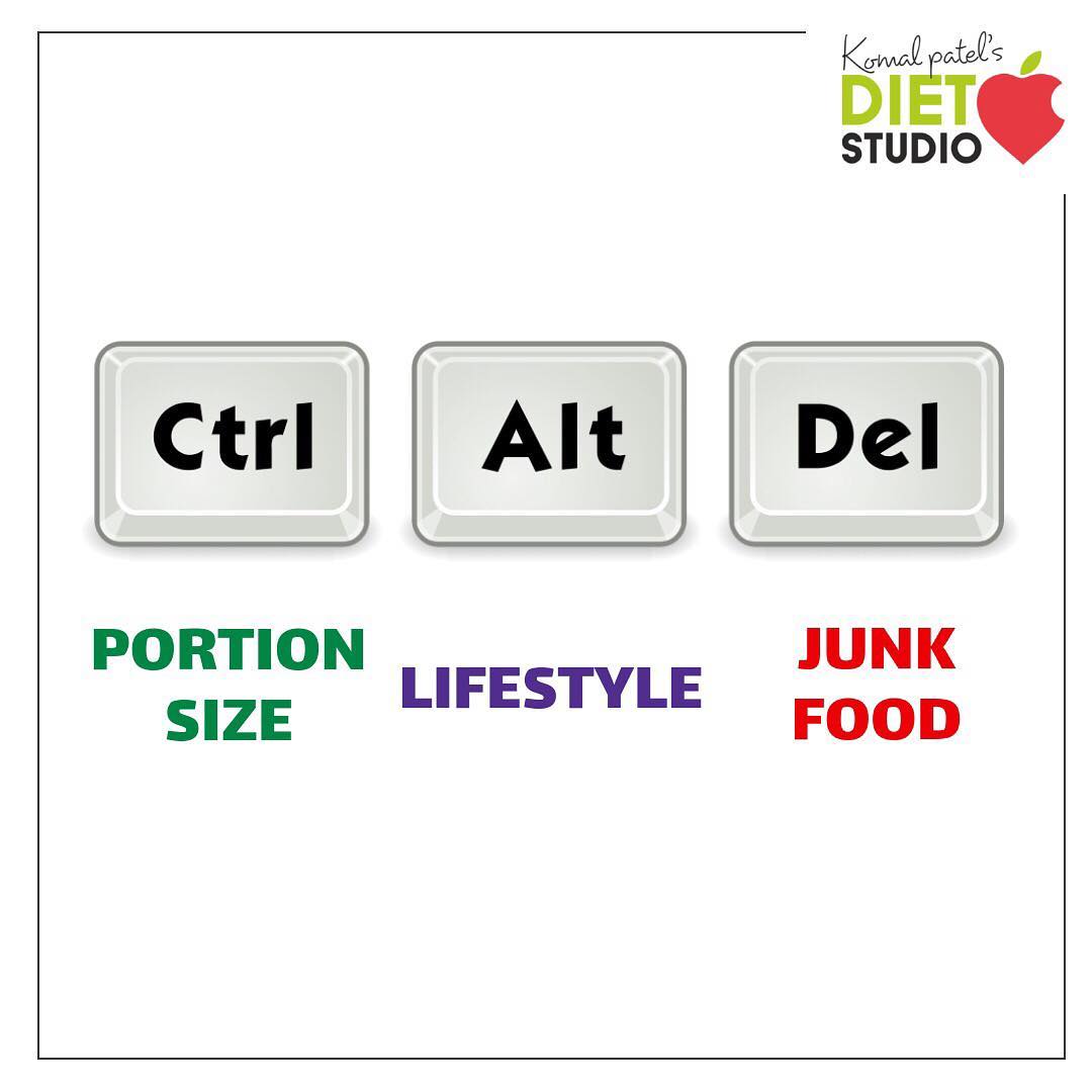 Time to get back to health routine.
Control your portion size
Alter your lifestyle 
Delete junk food 
#health #healthylifestyle #dietstudio #diet #dietclinic #komalpatel