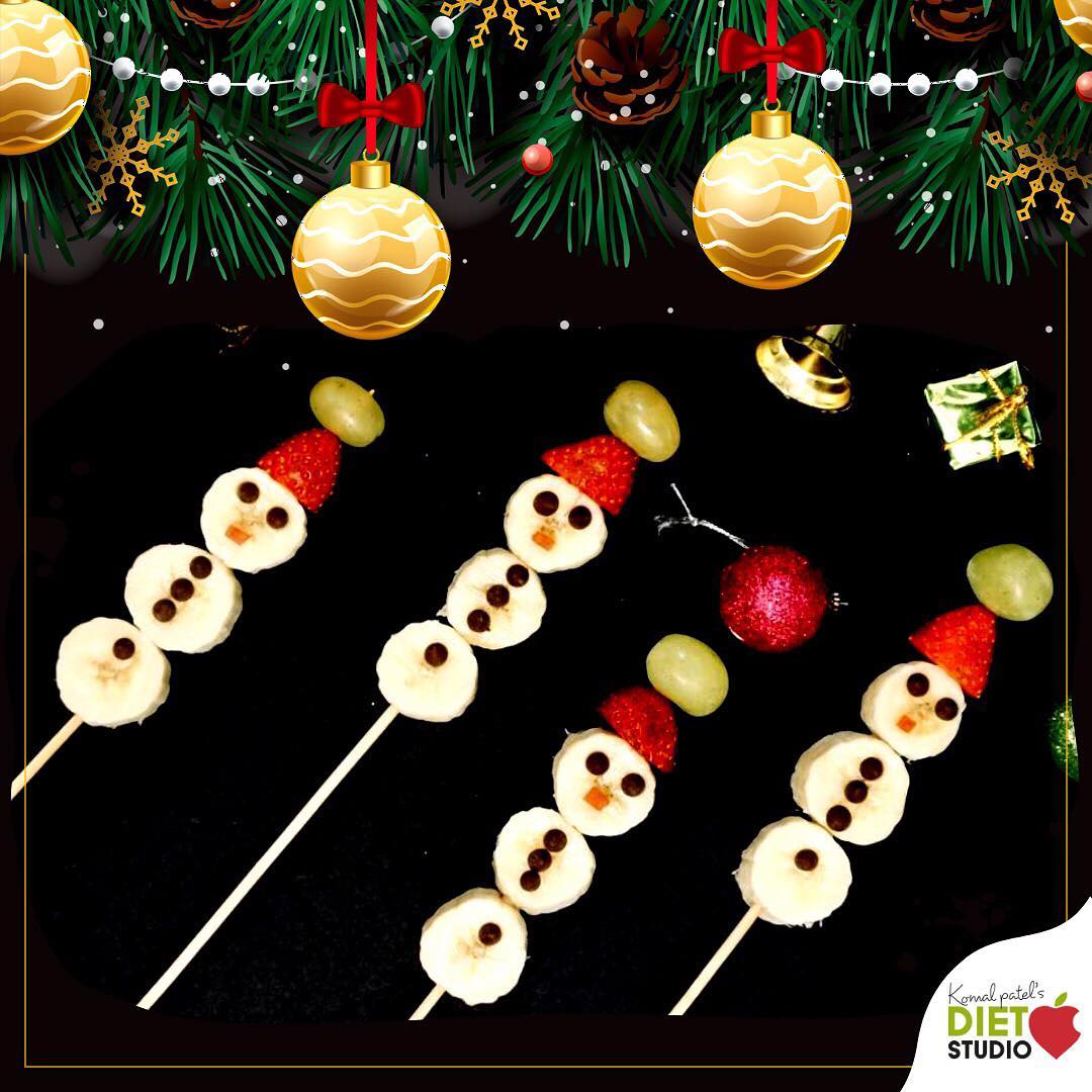 The Key to Creativity Could Be Eating Your Fruits and that too seasonal fruits...
This is banana snowman with strawberries and grapes...
#fruits #funwithfruits #banana #seasonalfruits