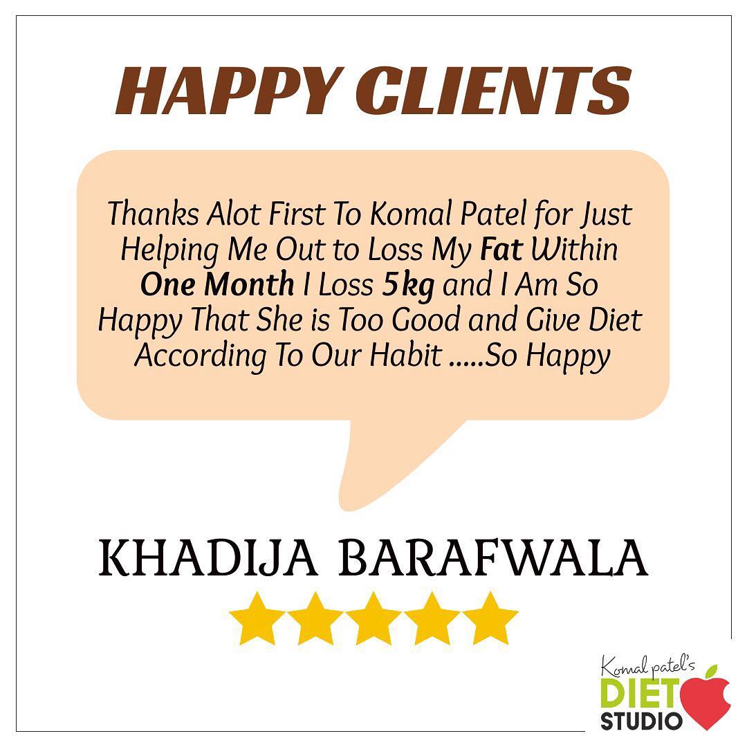 It’s only a month and Khadija have achieved what she desired.
She lost 5kg in just a month but with determination to eat healthy and dedication to workout everyday.
Congratulations  for your achievements 
#weightloss #weightlossclient #diet #dietplans #dietclinic #komalpatel #dietitian