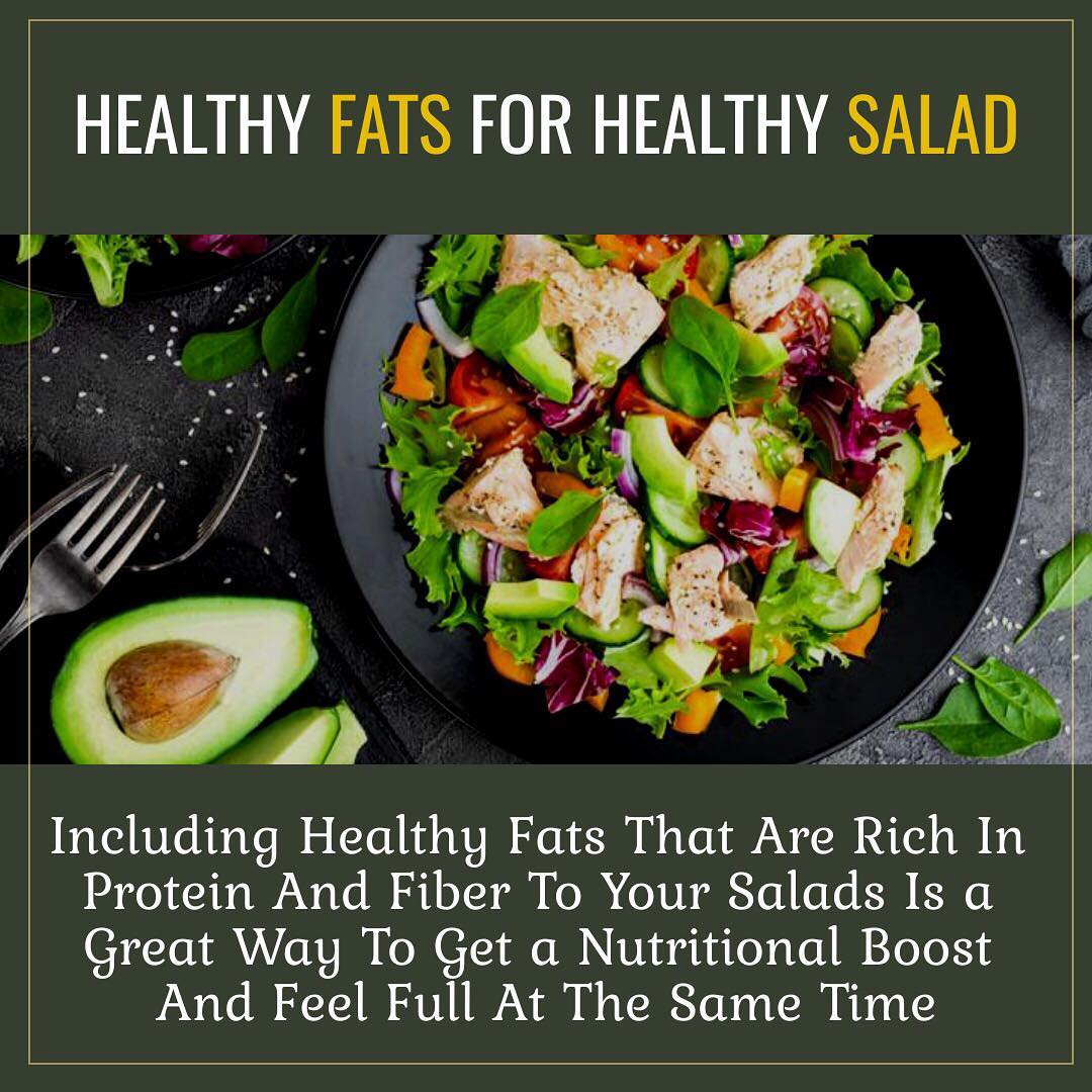 Healthy fats for healthy salad 
#salad #health #fats #healthysalad