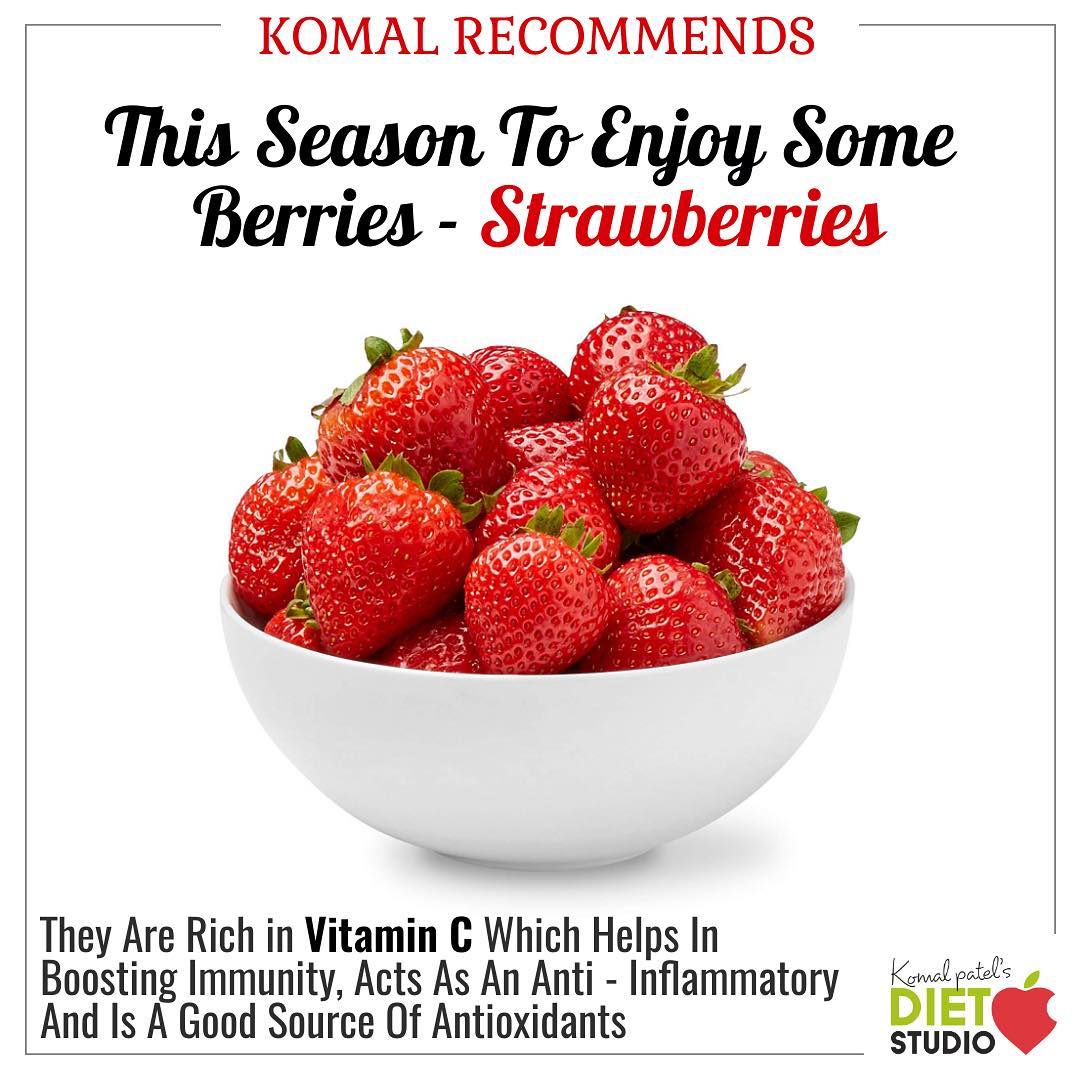 #komalrecommends 
Strawberries are one of the most loved types of fruit for their sweet taste and versatility in recipes, but they also have an impressive amount of health benefits. 
So it’s recommended to enjoy this season some berries. 
#berries #strawberries #benefits #health #komal