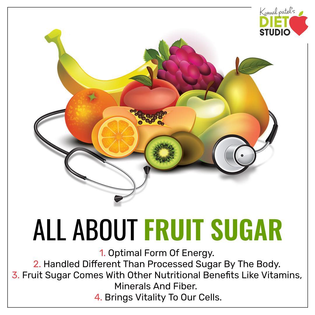 We all know that fruit contains valuable nutrients. but most of the calories in fruit come from carbohydrates specifically sugar. While most fruit contains a mixture of different sugars, a major sugar in fruit is fructose. Know some more facts about fruit 
#fruit #sugar #fruitsugar #health #energy #vitamins #minerals