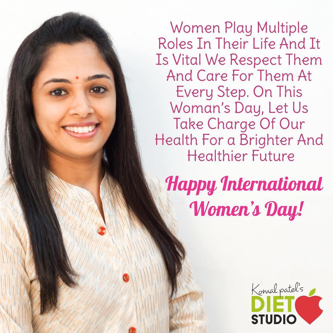 Happy women’s day 
Celebrate yourself by investing in yourself in your health and healthy lifestyle. 
Beauty is all about being comfortable in your own body and loving your body 
It's about knowing and accepting who you are..... #womenshealth #womensweek #womensday #womenshealth #womensfitness #komalpatel #dietitian #nutrition #nutrionist #dietclinic