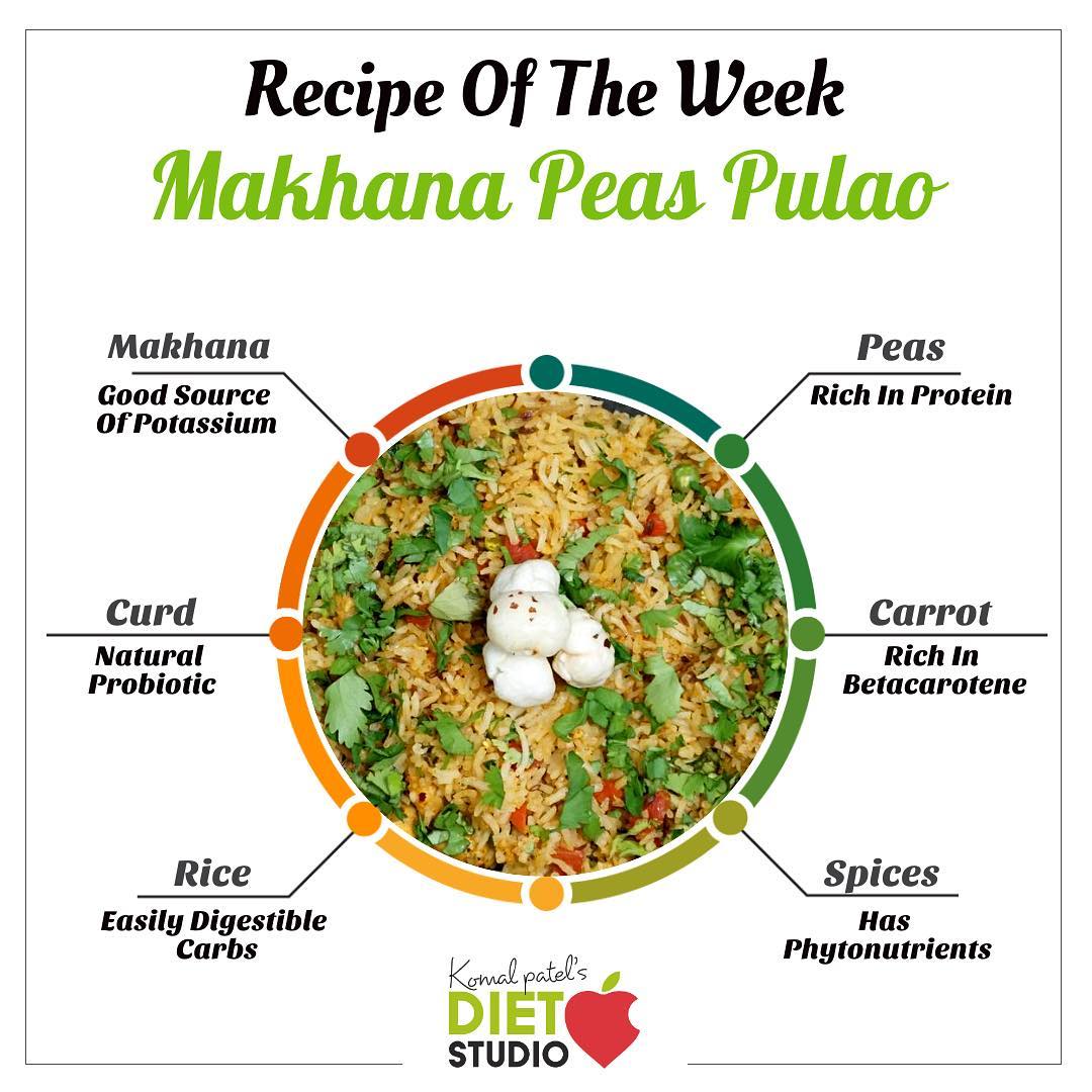 Makhana peas pulao is delicious and nutritious rice recipe with flavours of Indian spices. If rice is one of your favourite food this recipe is a complete balance for the meal.
Makhana used in this recipe is considered as easily digestible and have a good nutritional content. The peas added to the pulao gives you that protein.  Makhana peas pulao can be served during lunch/dinner with raita or dal 
#makhana #pulao #peas #makhanapulao
