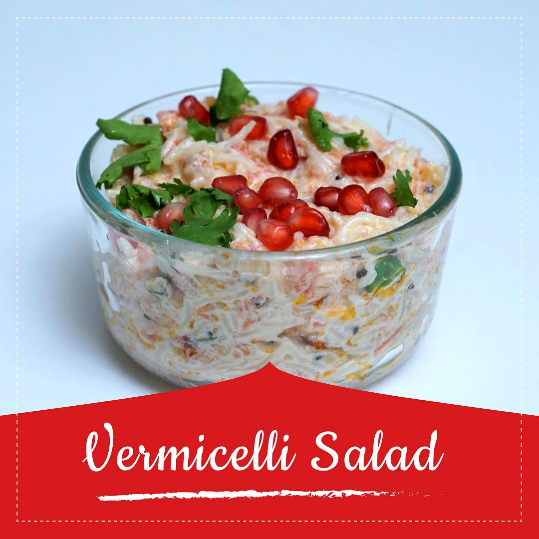Vermicelli salad is a dish made of vermicelli and curd / yogurt. In this recipe, cooked vermicelli is mixed with seasoned curd and optionally garnished with sweet pomegranate seeds. Curd has numerous health benefits. It cools down the heat in stomach after eating spicy food. Curd consumption strengthens the immune system. 
Check out for the recipe in the link below. 
https://youtu.be/nRZ19NUtEiw
#vermicelli #vermicellisalad #healthyrecipe #recipes #curd #youtube